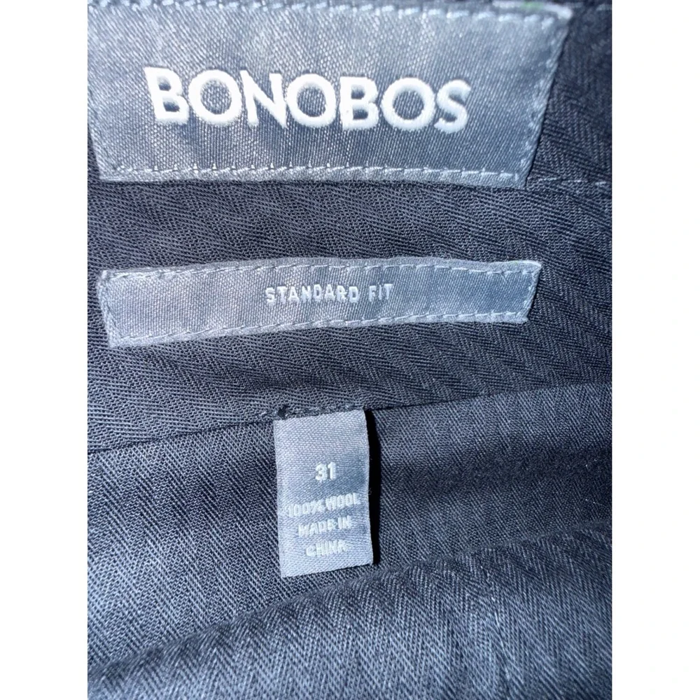 Bonobos Mens 31x31 Navy Blue 100% Wool Dress Pants Standard Fit 14597
